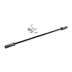Barra Olímpica Recta PRO 2.20 m. / 20 Kg. + 1 Par de Seguros Metálicos