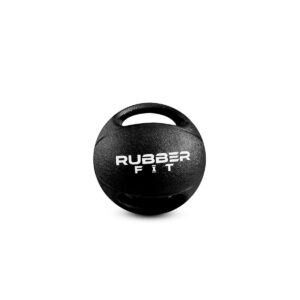 Medball de Caucho con Asas – 8 kg.