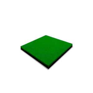 4 Baldosas verdes de caucho – 2 cm. de espesor