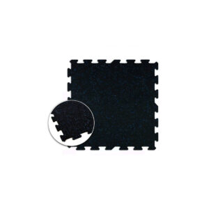 Piso Interlock (Pieza Negra/chispas azules) – 6 mm. de espesor