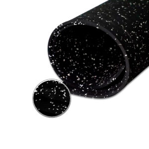 Piso en Rollo Negro con chispas blancas – 6 mm. de espesor